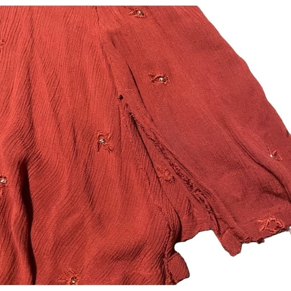 FREE PEOPLE | Orange Halter Top | Size XS - Picture 4 of 5